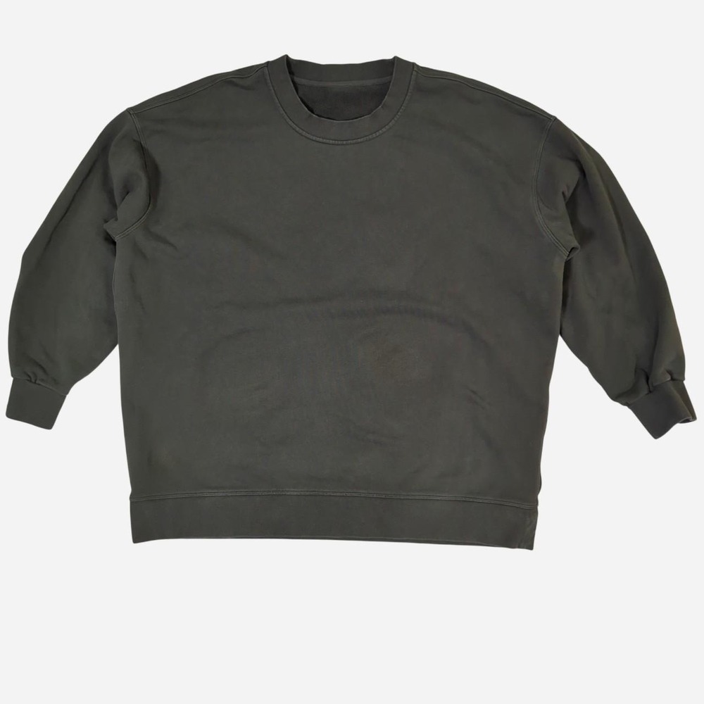 Lululemon olive green oversized crew neck sweatshirt